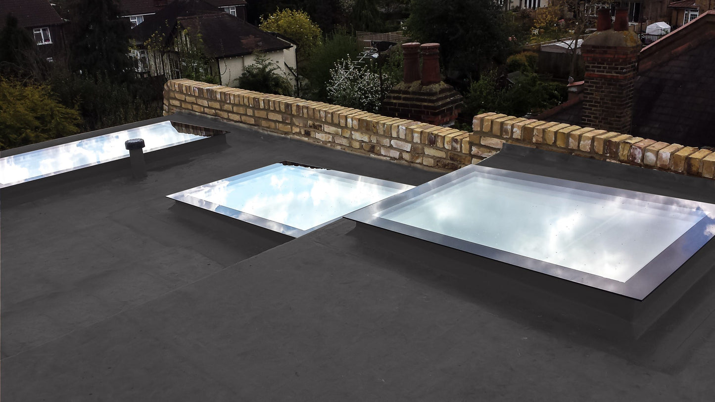 Frameless Flat Roof Skylight - Triple Glazed